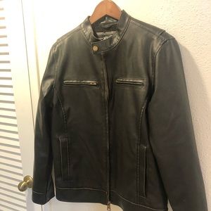 Faux Leather Jacket